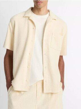 Cotton Bouclé Cabana Shirt VINCE